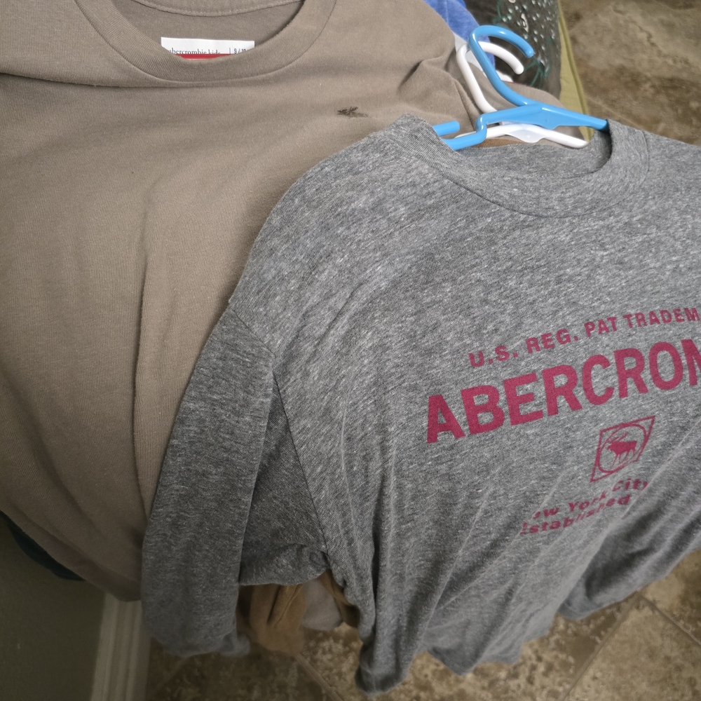 Abercrombie & Fitch Gray Long Sleeve Tee